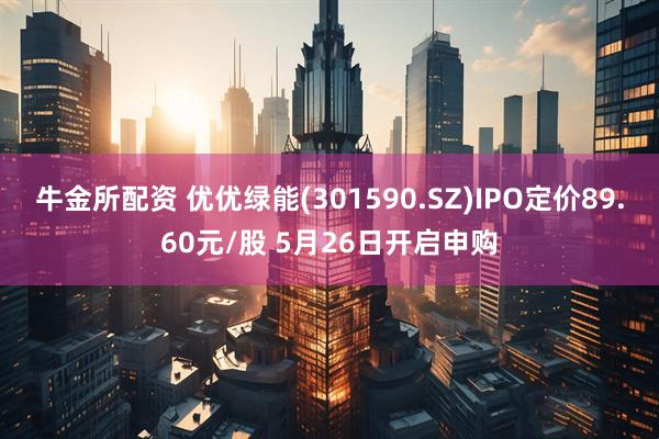 牛金所配资 优优绿能(301590.SZ)IPO定价89.60元/股 5月26日开启申购